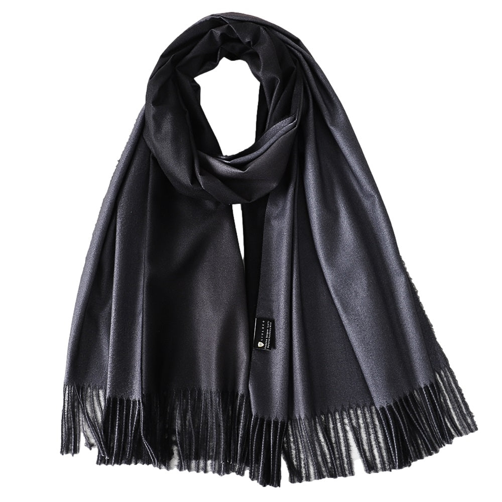 Black and Grey Pashmina Shawl