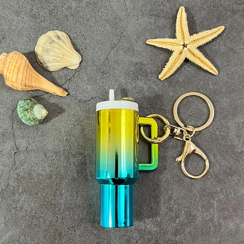 Mini Cup Keychain | Colourful Travel Tumbler Design