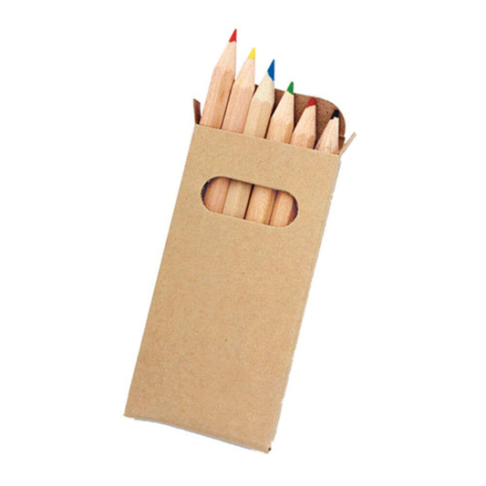 Mini Pack of 6 Colouring Pencil Crayons - Tiodhlac Studio
