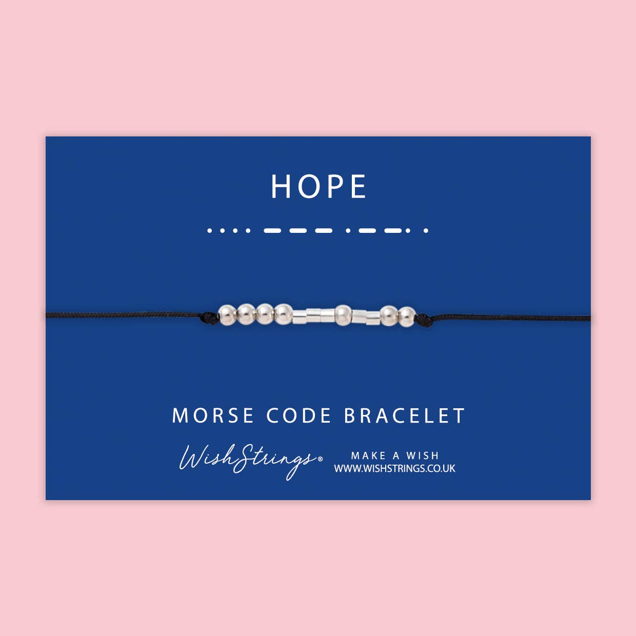 Hope - Hidden Wishes, Morse Code Bead Bracelet - Tiodhlac Studio