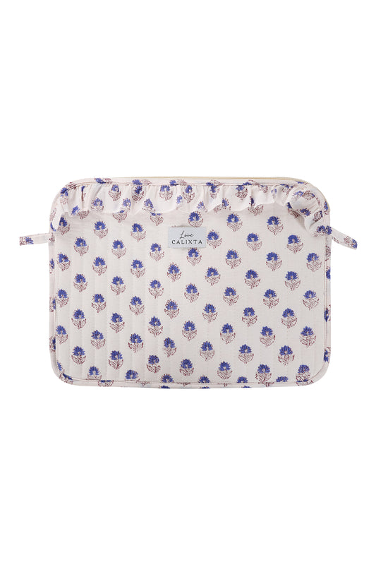 Blue Floral Laptop Case