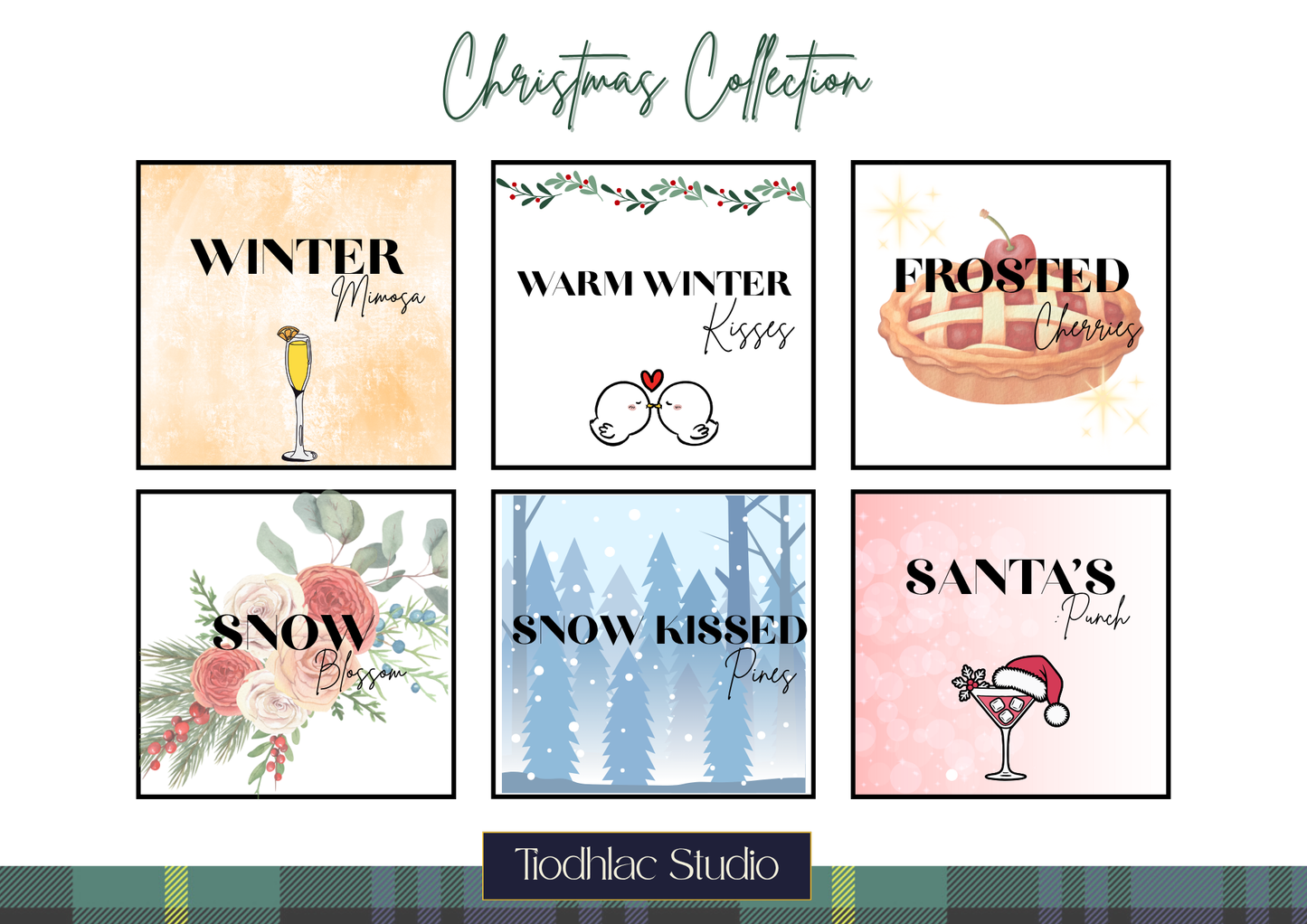 Tìodhlac Studio Christmas Wax Melt Collection