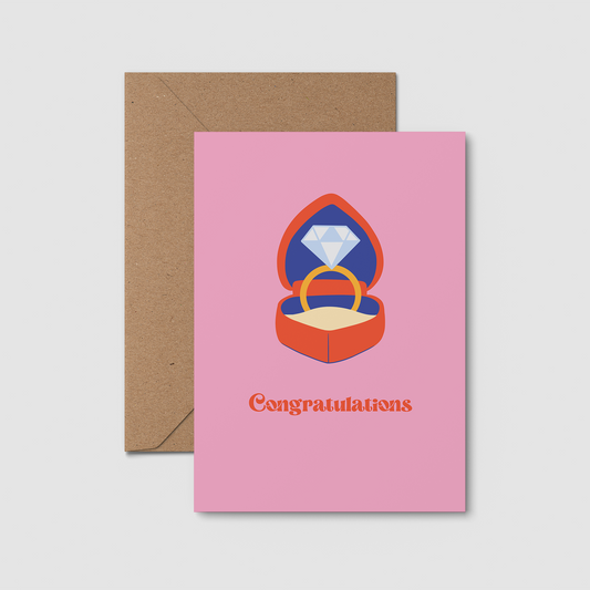 'Congratulations' Engagement card