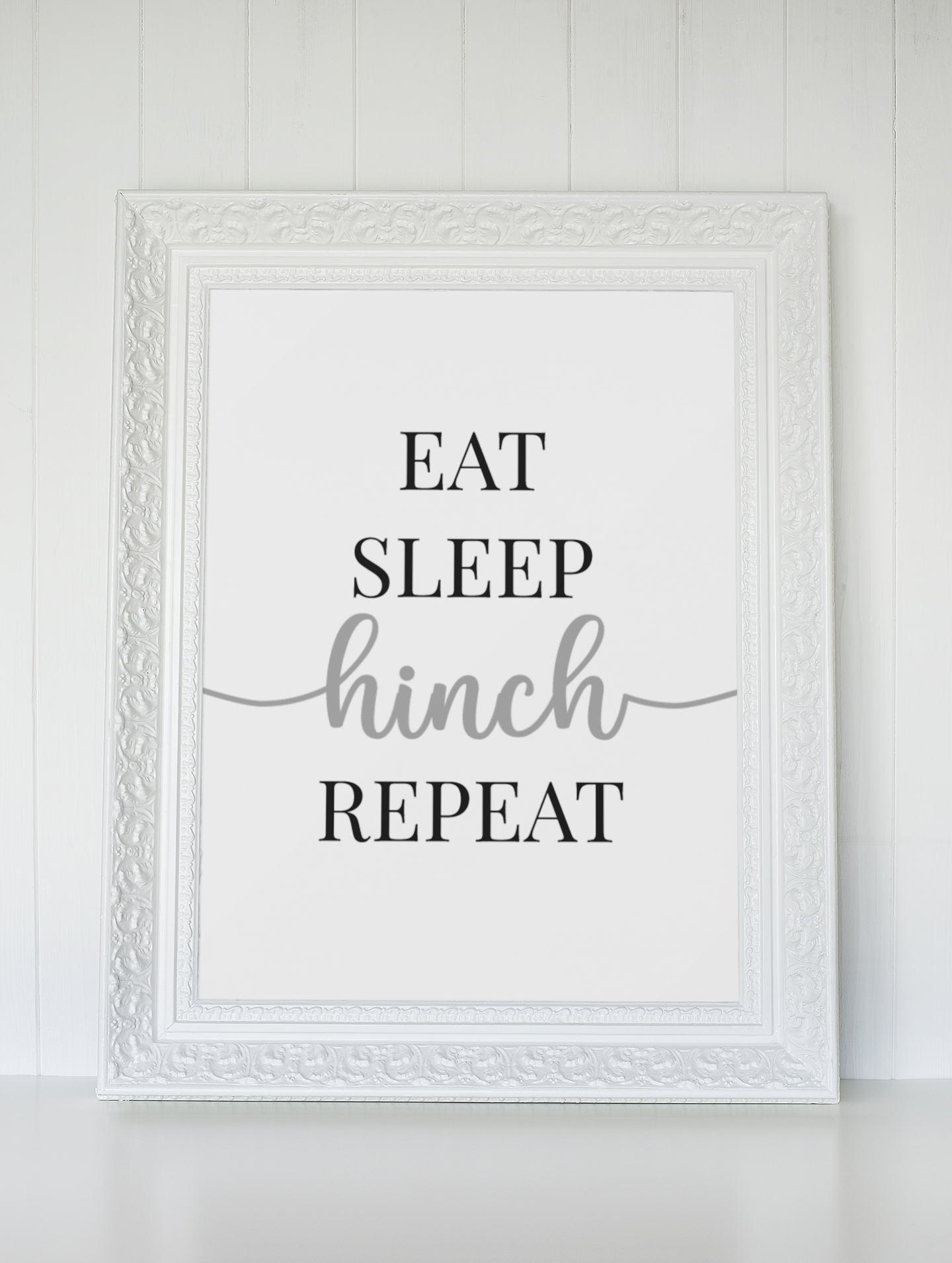 Eat Sleep Hinch Repeat 2 Cleaning Home Wall Decor Print-0