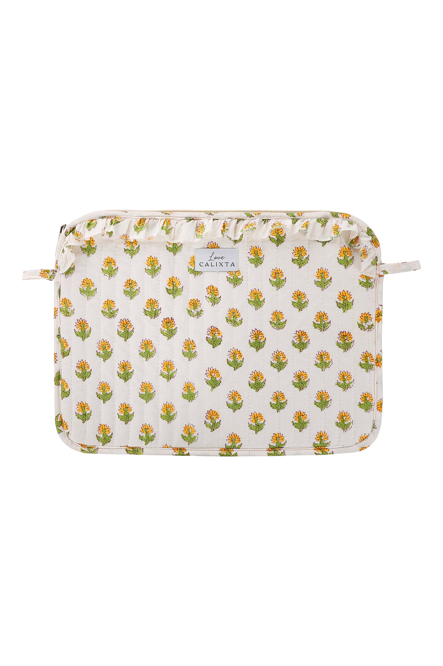 Yellow Floral Laptop Case