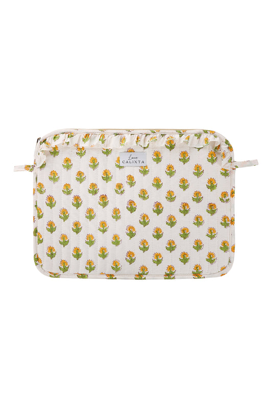 Yellow Floral Laptop Case