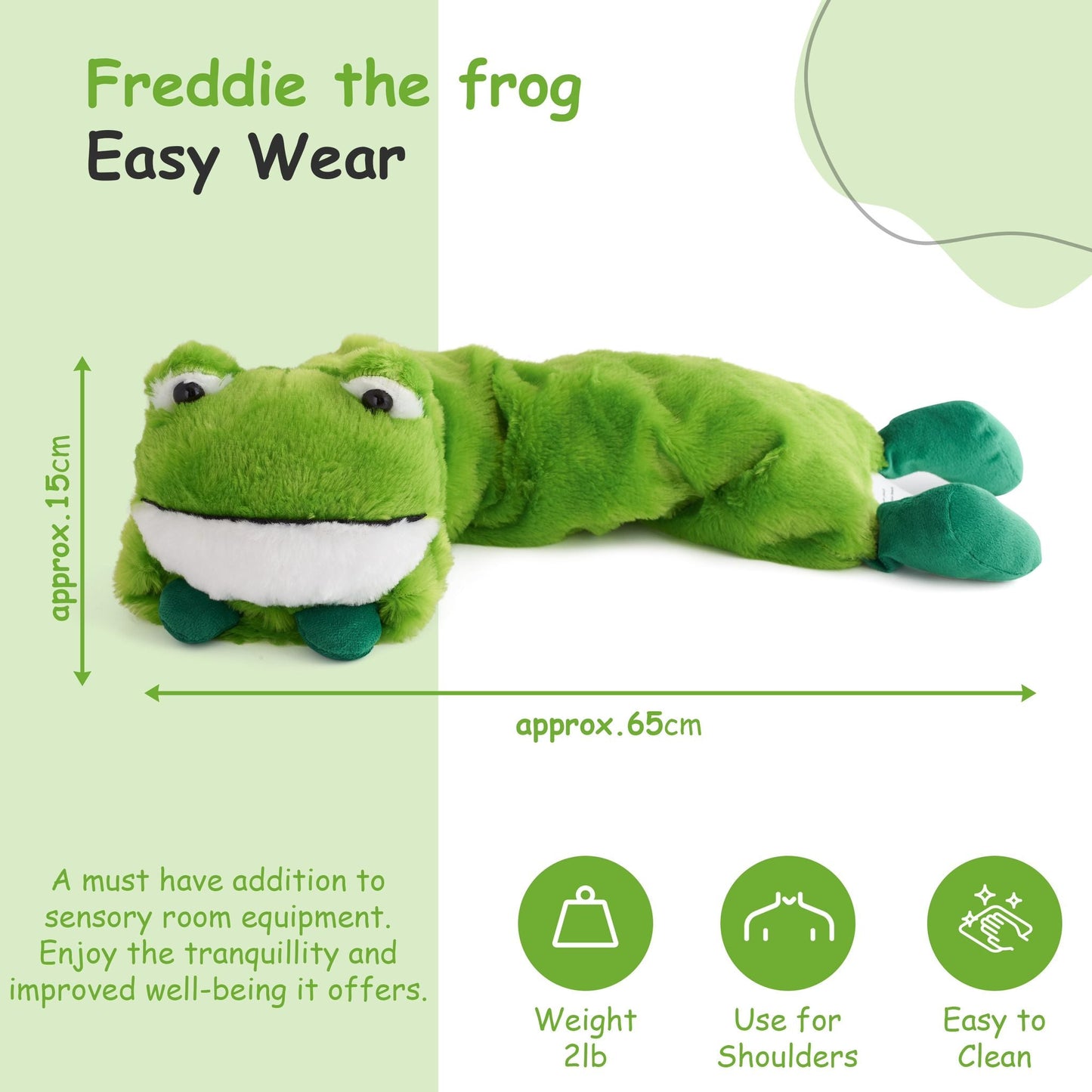 Freddie the Frog Weighted 2lb Pad for shoulders or Lap