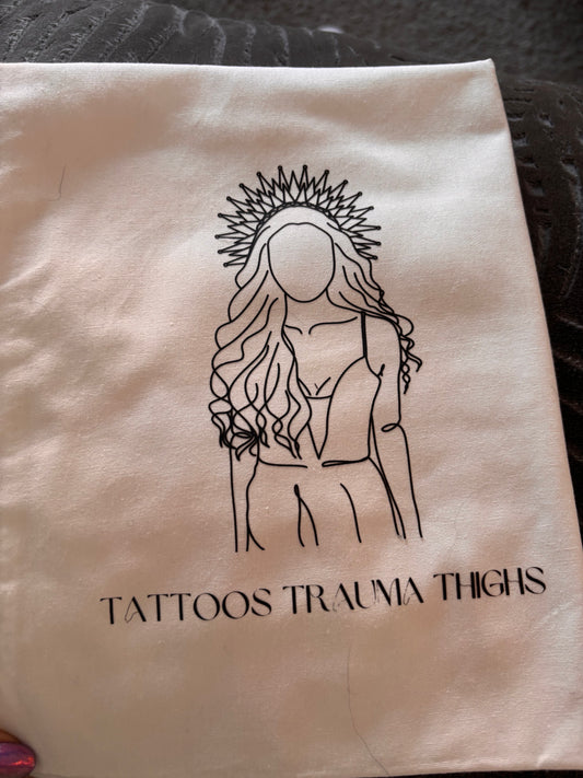 Tattoos Trauma Thighs Tote Bag