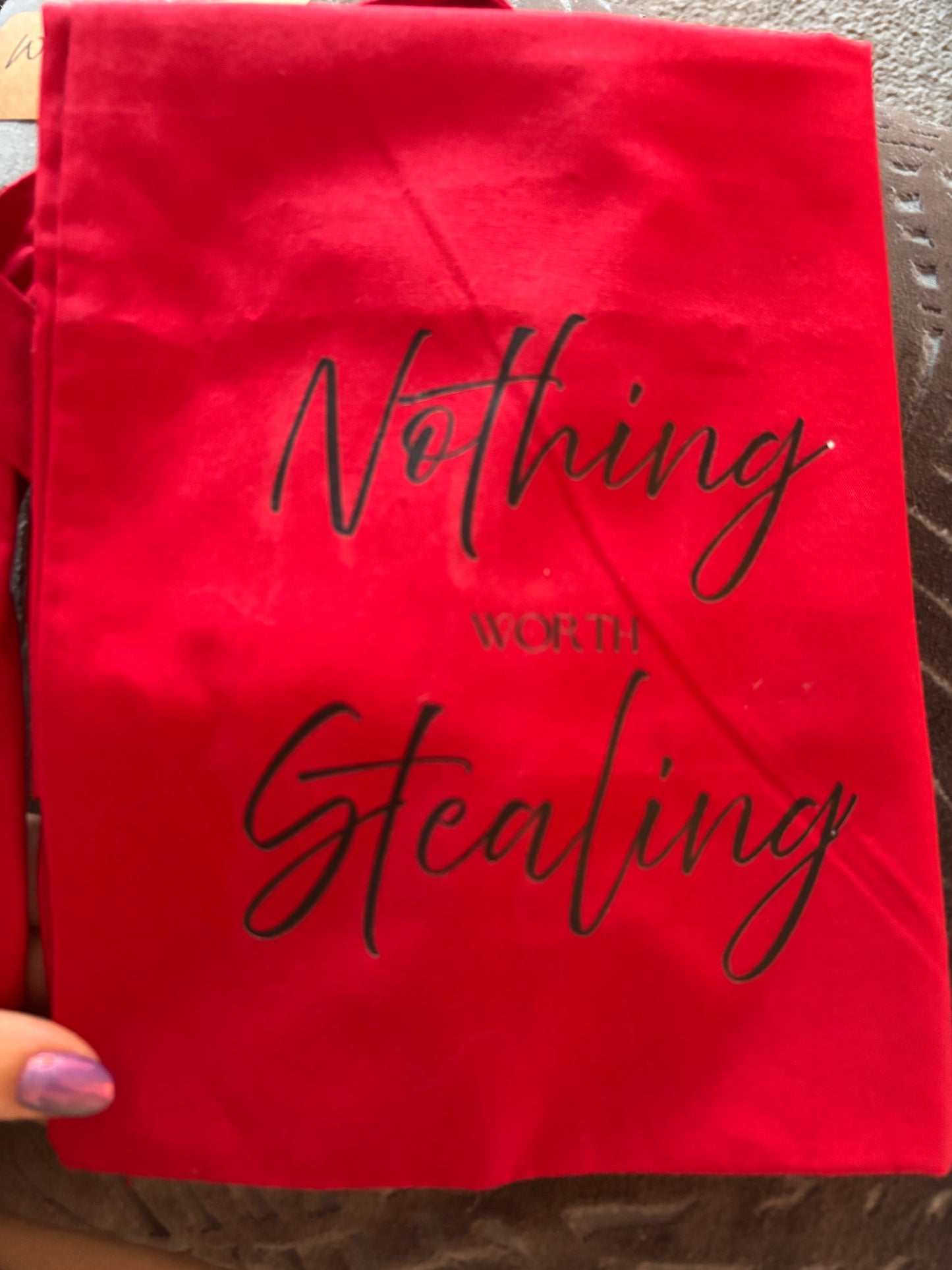 Nothing worth stealing Tote Bag