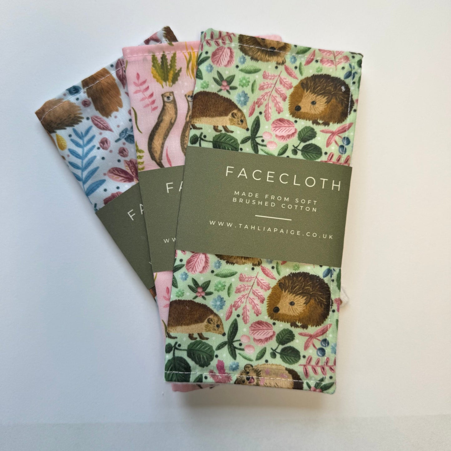 Woodland Face Cloth Set
