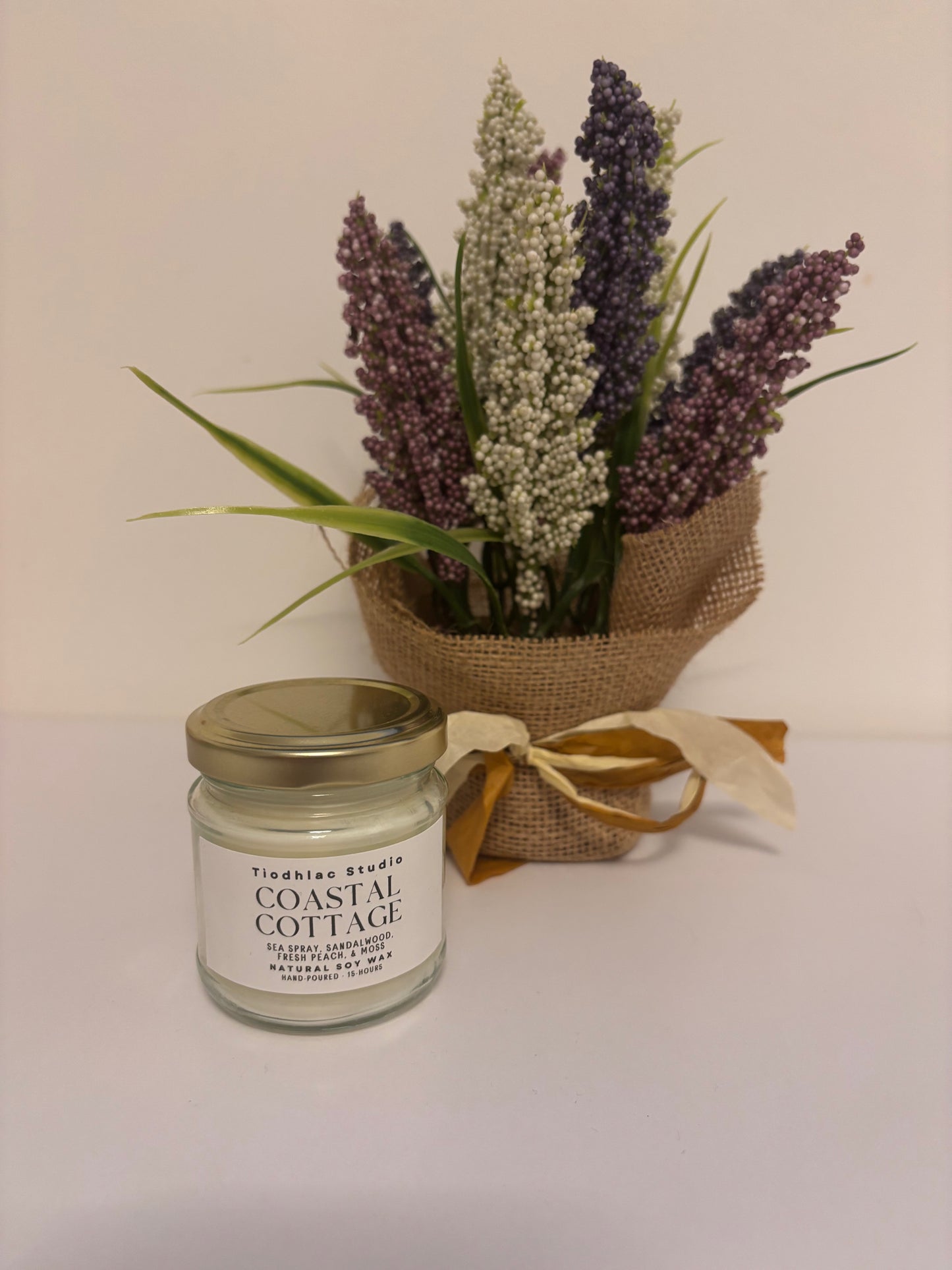 Tìodhlac Studio Clear Jar Soy Candle | Coastal Cottage