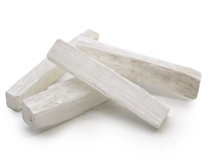 Selenite Stick Raw Crystal - For Light, Clarity & Inner Stillness