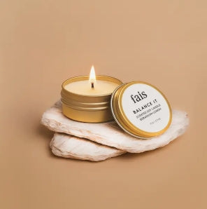 Travel Essential Oil Soy Wax Gold Tin Candles