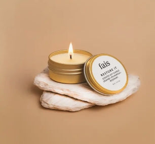 Travel Essential Oil Soy Wax Gold Tin Candles