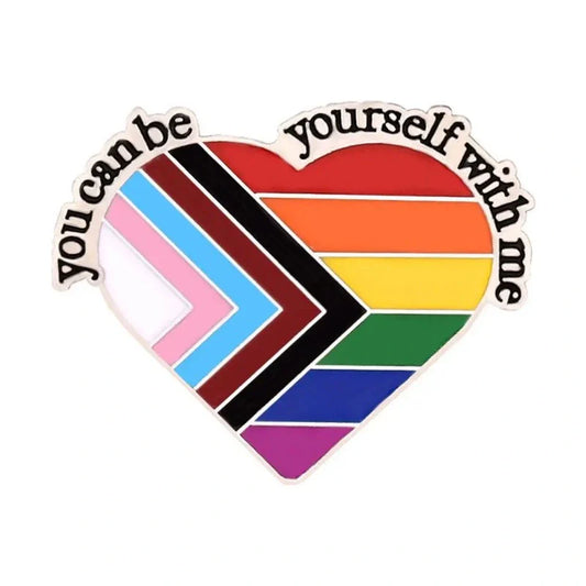 You Can Be Yourself With Me Pin-0