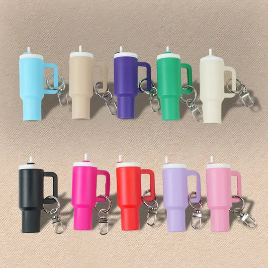 Mini Tumbler Keychain | Lipstick & Lip Gloss Storage