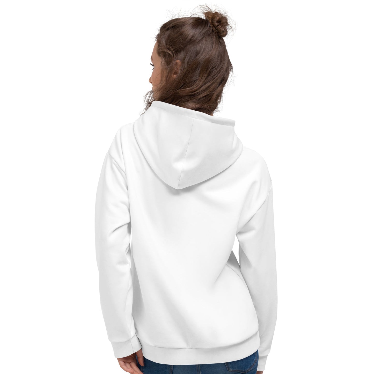 Stop And Smell The Rosé - Womens White Hoodie