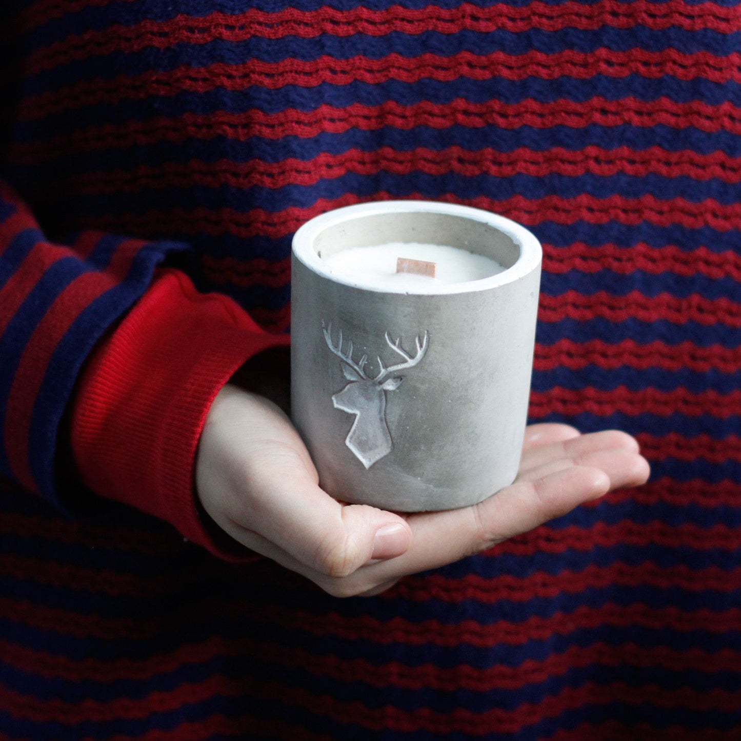 Concrete Pot Candle - Purple Fig & Cassis
