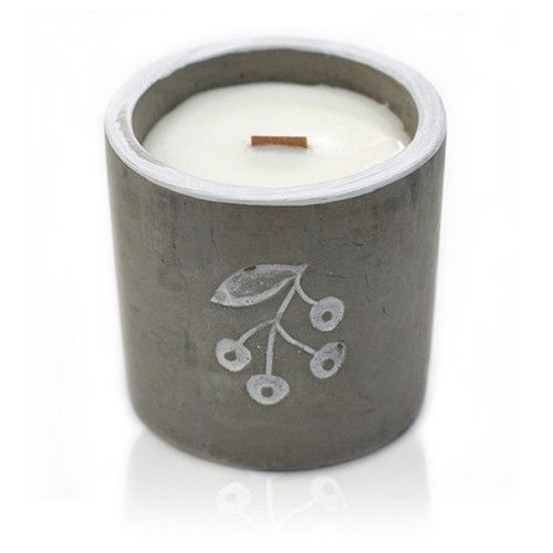 Concrete Pot Candle - Juniper & Sweet Gin