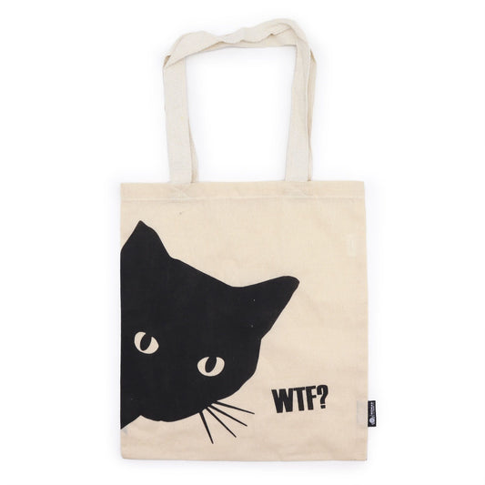 Black Cat - Basic Tote Bag - Natural