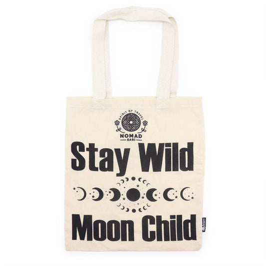 Stay Wild, Moon Child - Natural Tote Bag