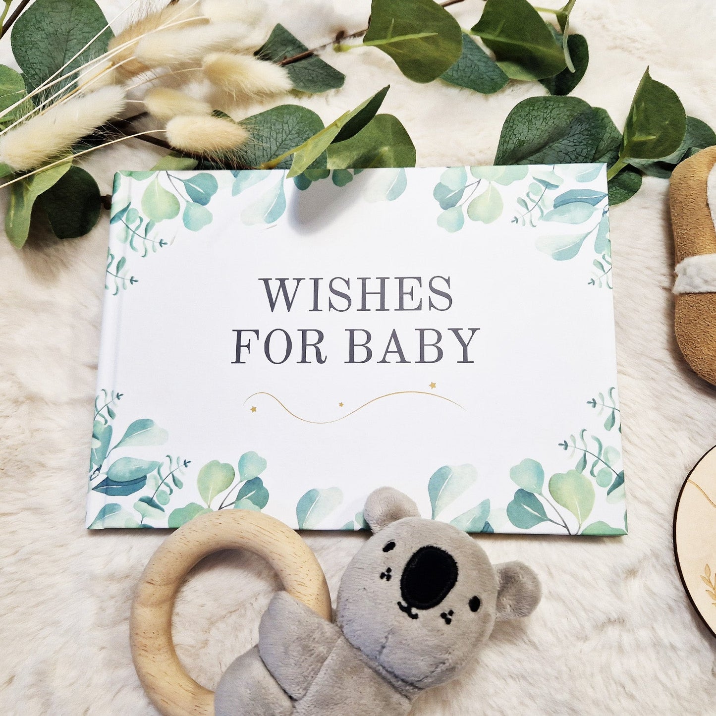 Baby Shower Baby Book - Wishes For Baby Guestbook