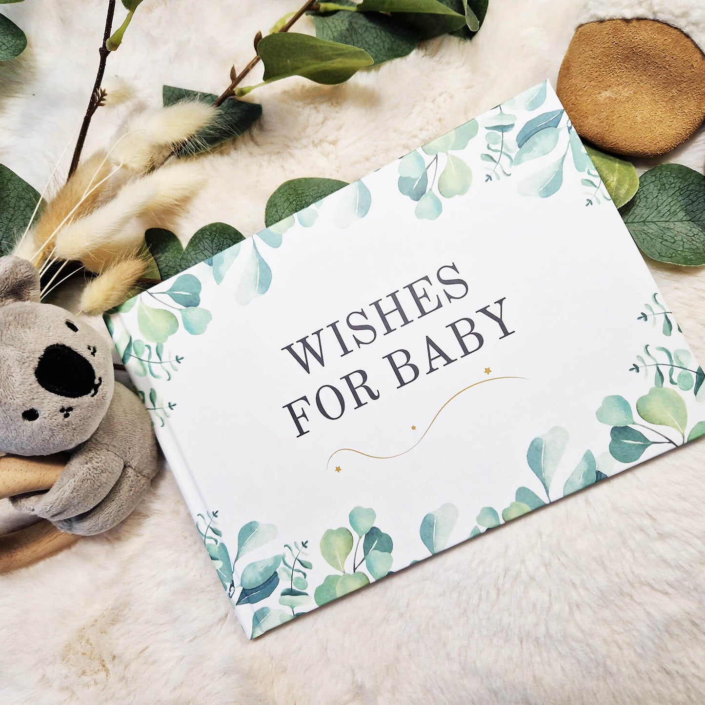 Baby Shower Baby Book - Wishes For Baby Guestbook