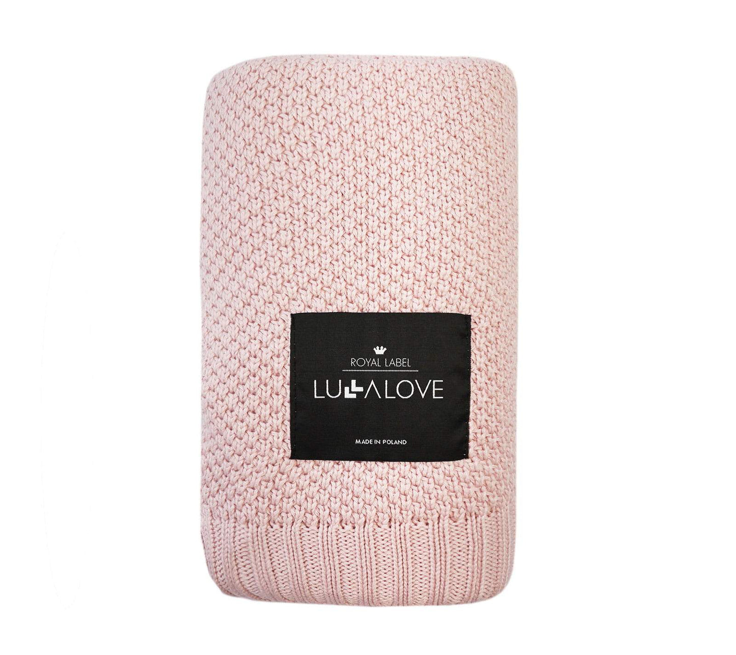 Bamboo baby blanket - Powder pink - Macaroon knit