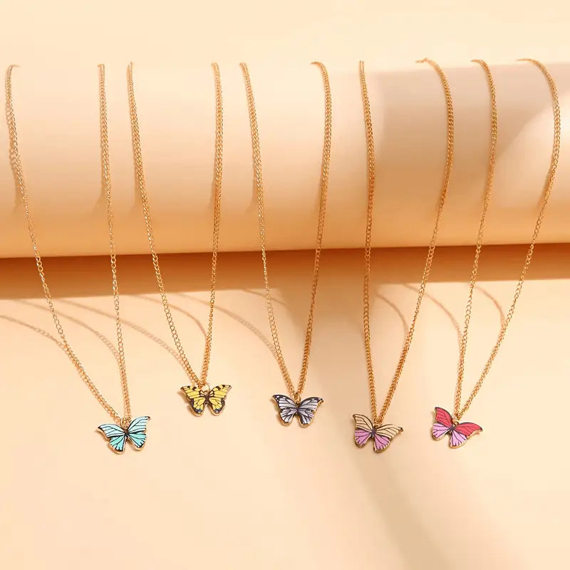 Make A Wish | Colourful Butterfly Necklace