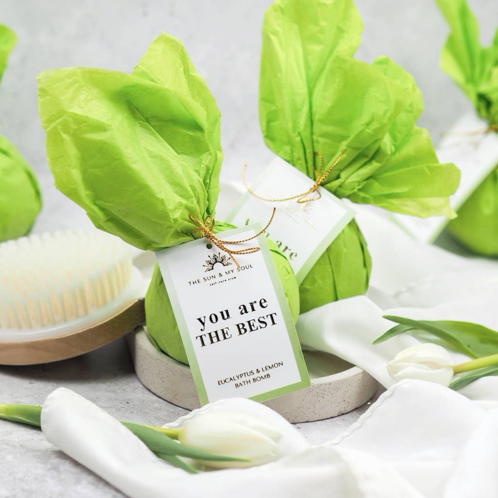 You Are the Best – Eucalyptus & Lemon Luxury Bath Bomb