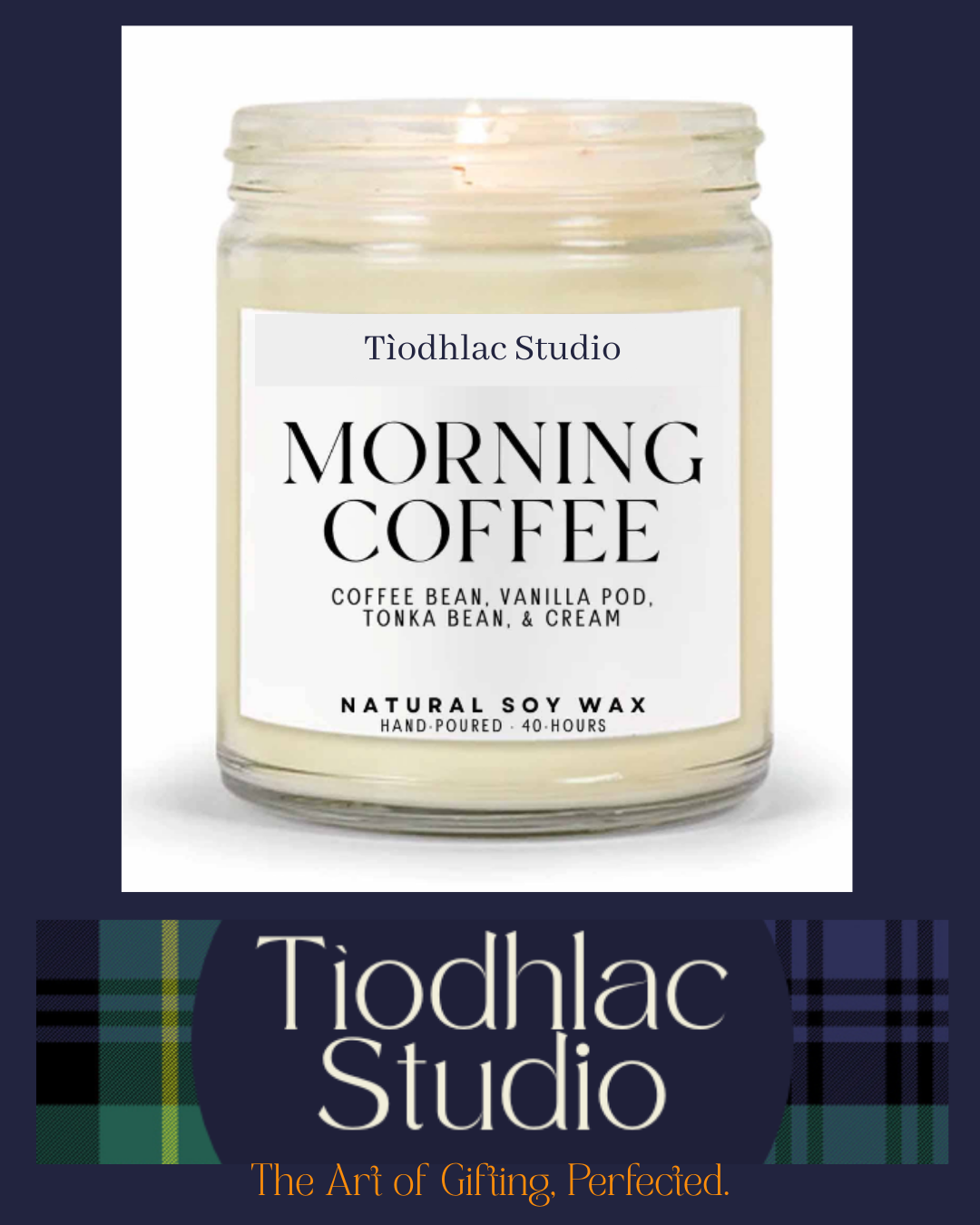Tiodhlac Studio Soy Candle | Clear Jar
