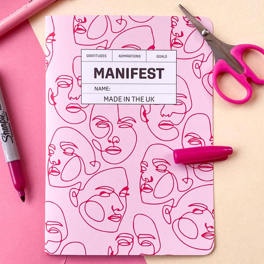 Scribbled Faces Manifesting Journal