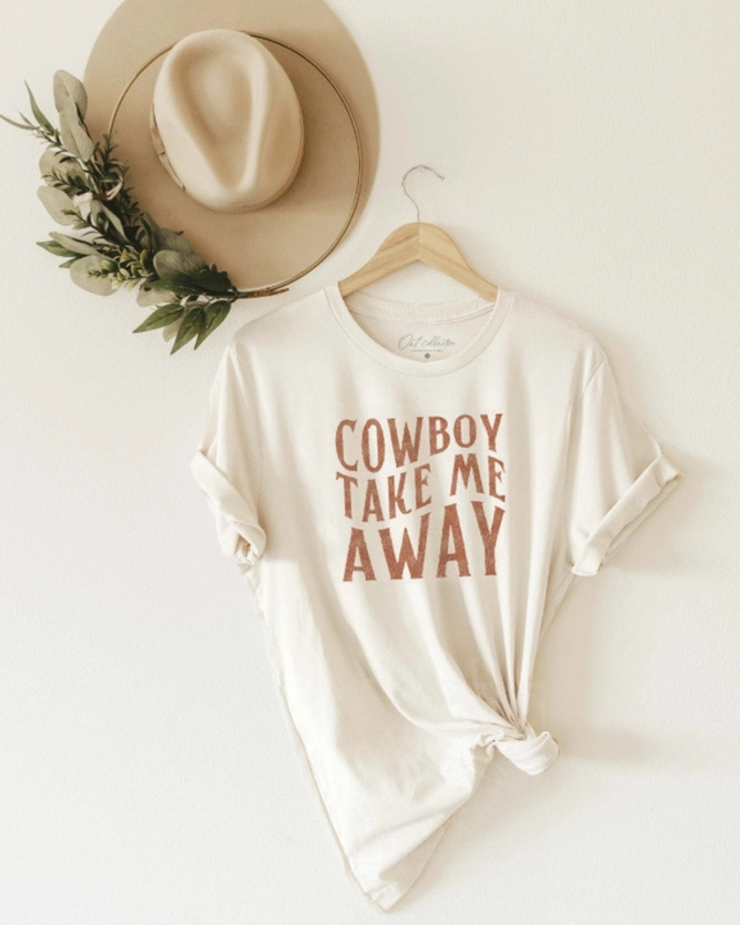 "Cowboy Take Me Away" Vintage White T-Shirt
