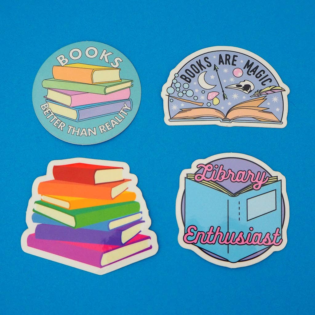 Books: Better Than Reality Vinyl Sticker