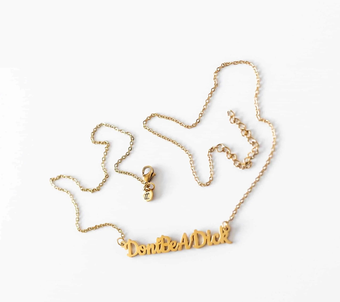 Don't be a dick necklace