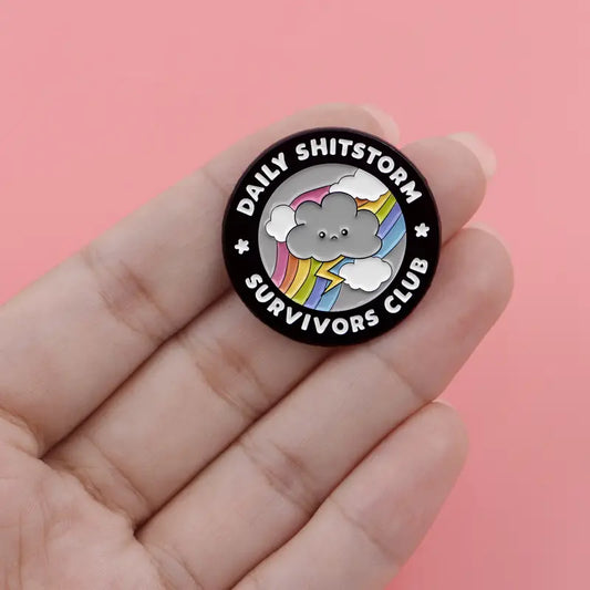 Daily Chaos Survivors Club Enamel Pin