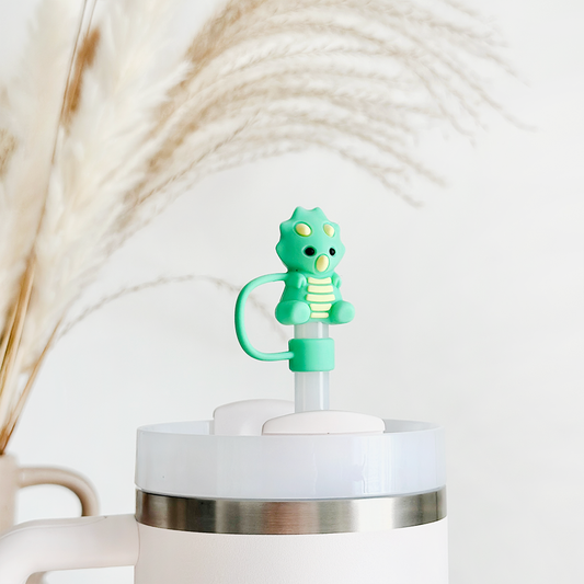 Cute Dino Straw Cover