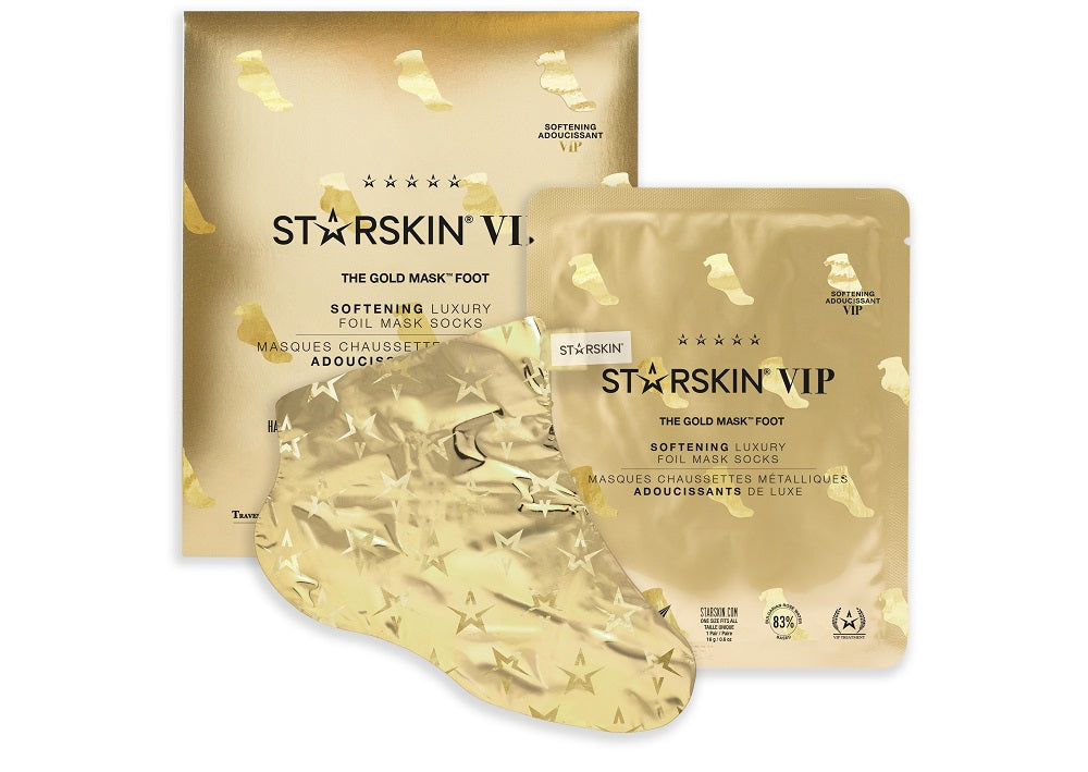 STARSKIN VIP The Gold Foot Mask Foil Socks