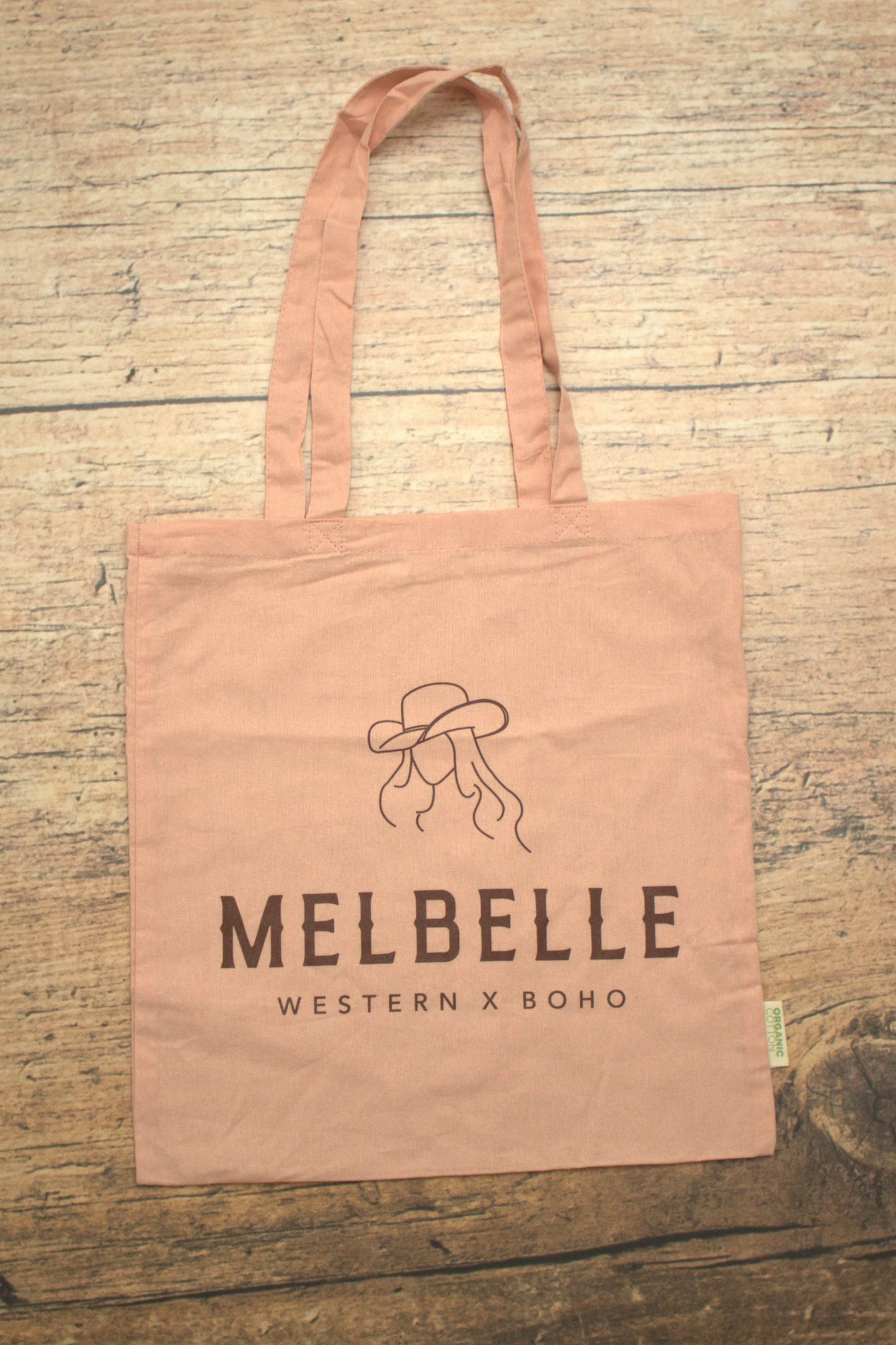 Melbelle Cowgirl Cotton Tote Bag