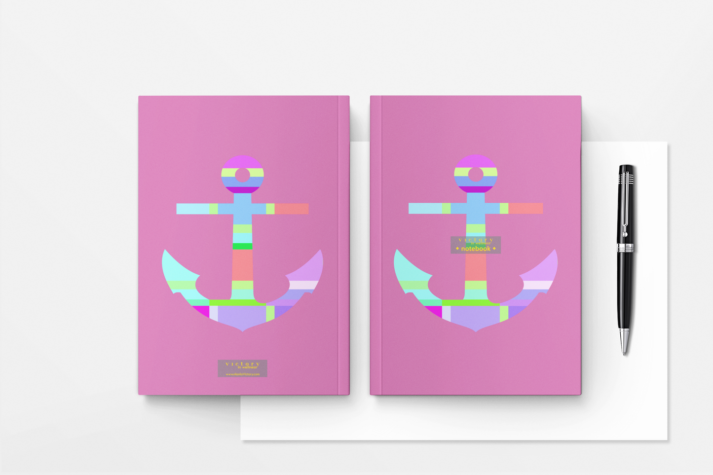 Travel Notebooks for Kids, Set of 3 A6 Size Journals, Safe (Anchor), Hot Air Balloon, Fly With Me! Pink Yellow Green Notebooks | by Victory In Wellness-2