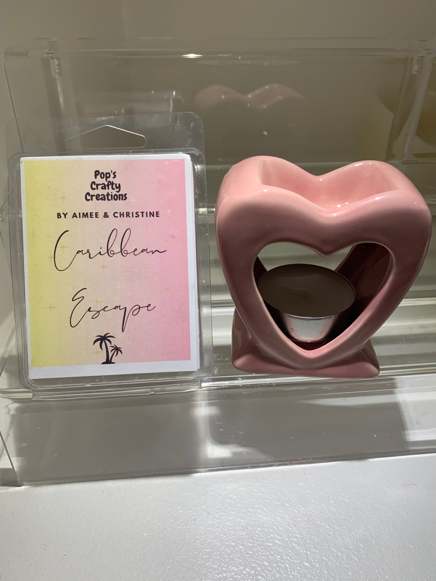 Wax Melt Starter Kit - Heart Wax Burner - Tiodhlac Studio