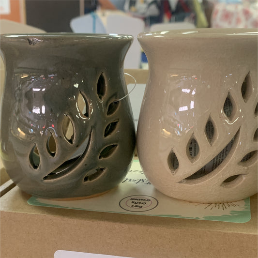 Small Crackle Glazed Wax Burner - Tiodhlac Studio
