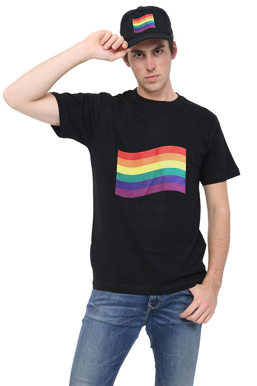 Wickedfun Women Men Rainbow Printed T-Shirt-0