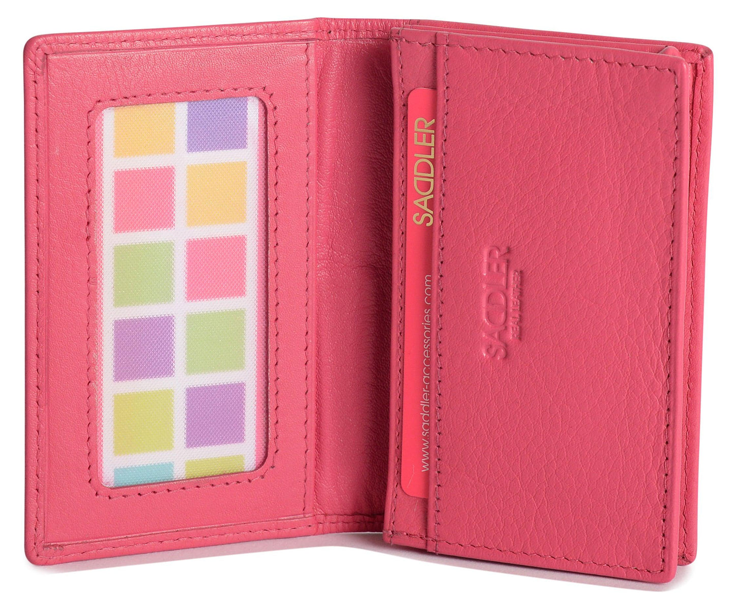 SADDLER JESSICA Leather Credit Card Holder with RFID Protection