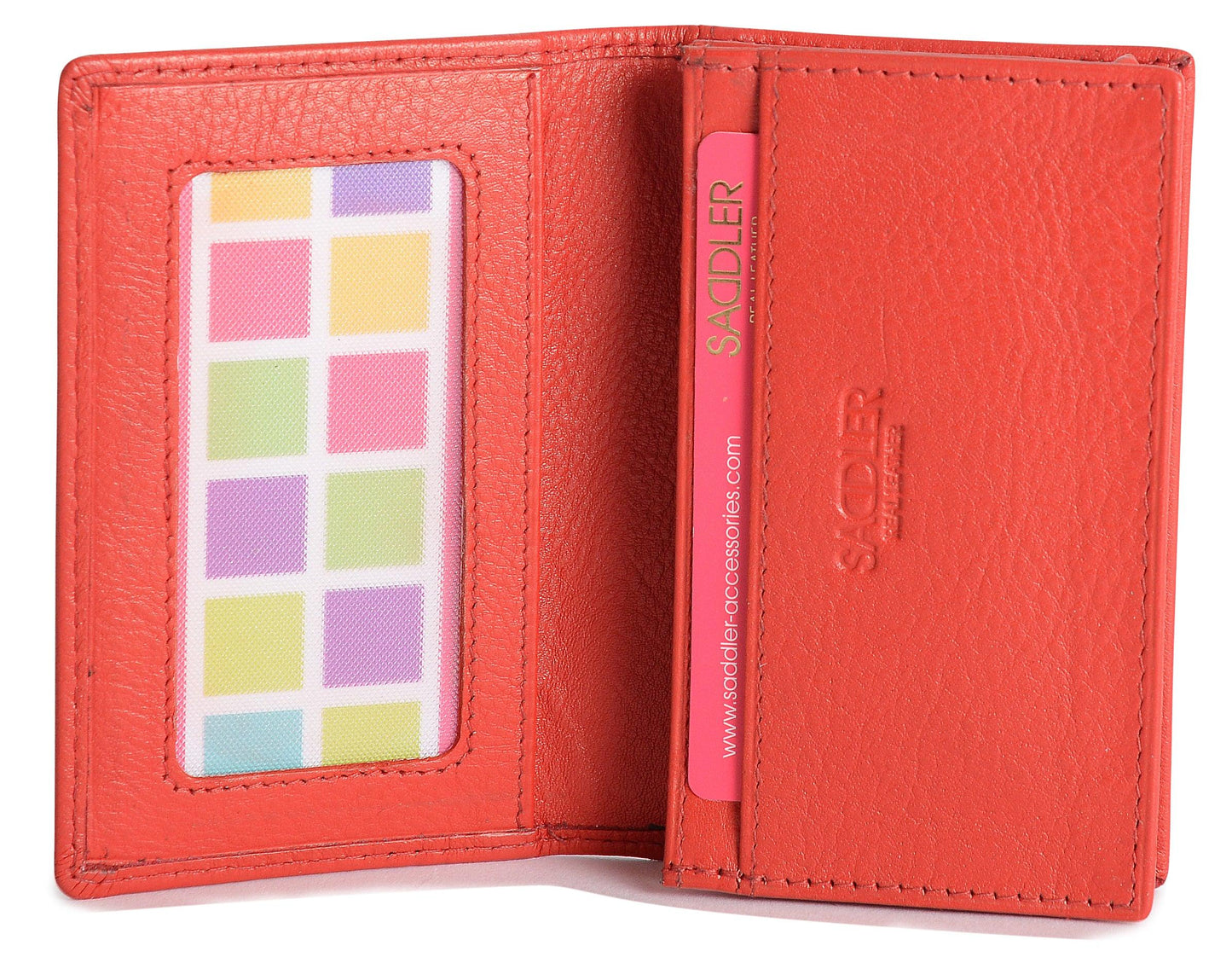 SADDLER JESSICA Leather Credit Card Holder with RFID Protection