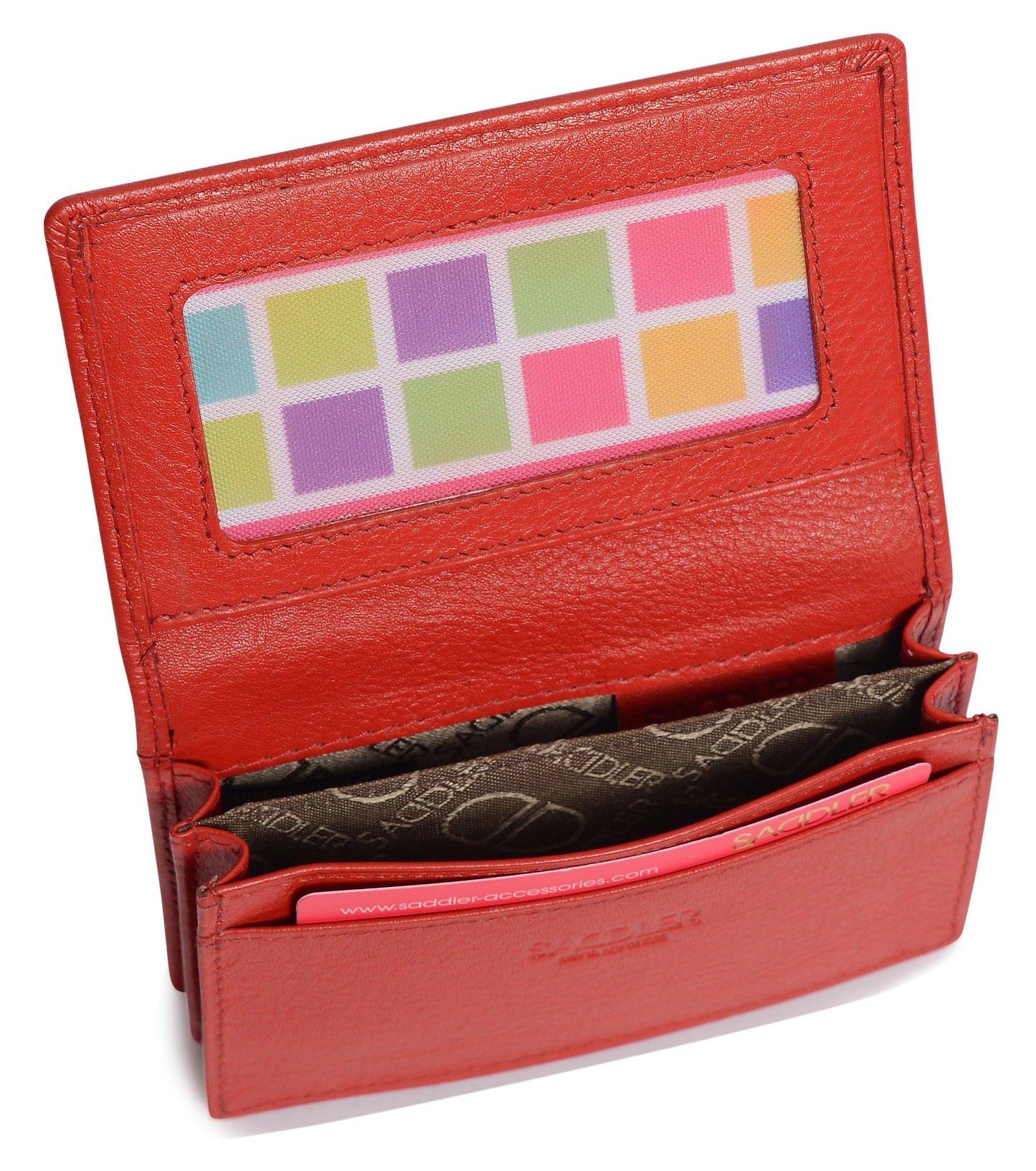 SADDLER JESSICA Leather Credit Card Holder with RFID Protection