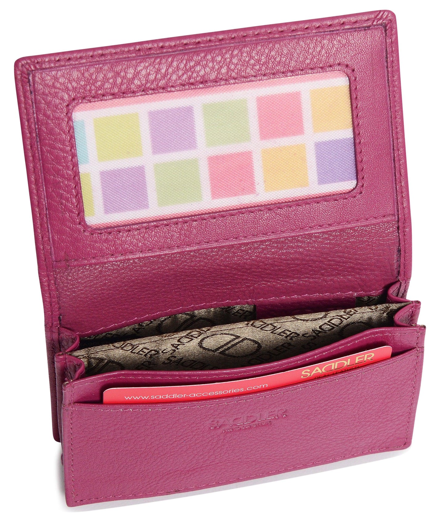 SADDLER JESSICA Leather Credit Card Holder with RFID Protection