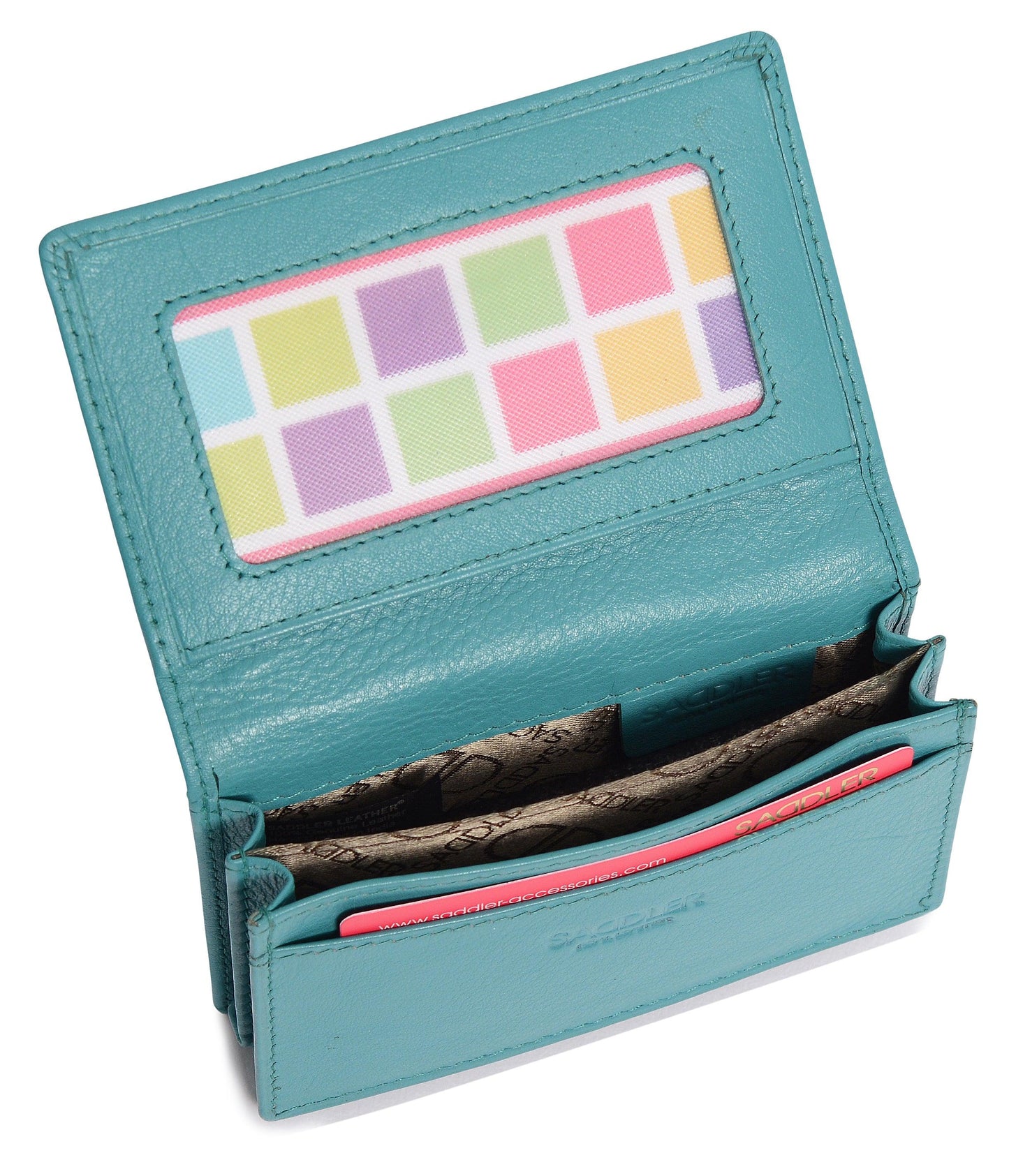 SADDLER JESSICA Leather Credit Card Holder with RFID Protection