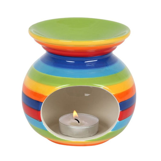 Rainbow Stripe Wax Burner