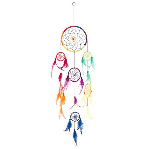 Multi Rainbow Dreamcatcher - Tiodhlac Studio